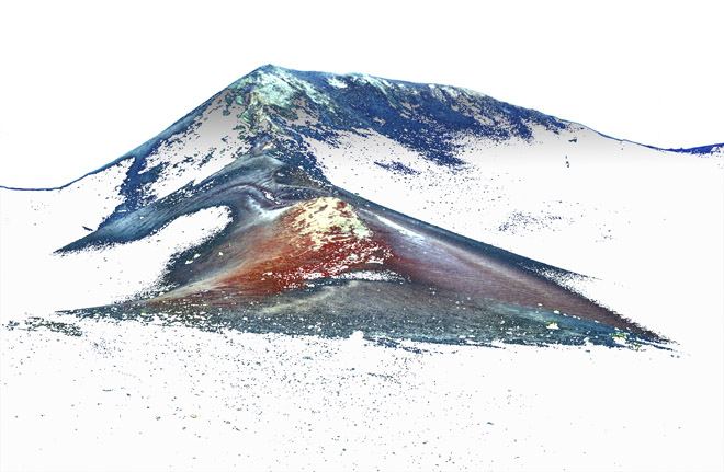 Kraterrand eines Vulkans, Lanzarote